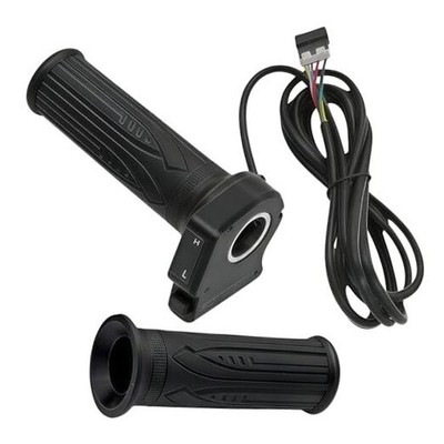 36V Electric Bike Throttle Grip with LCD Voltage Display and Cruise Control, 6 