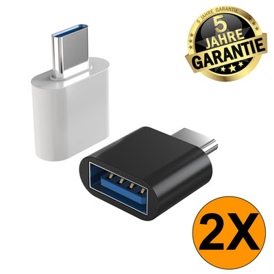 USB A auf USB C Adapter Ladeadapter OTG Datenübertragung Konverter OTG 3.0