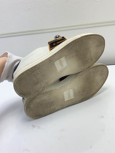 FENDI Low Cut Sneakers Zucca 37 WHT 6734 Used - Picture 4 of 5