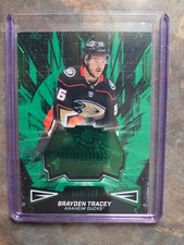 2022-23 SPx Finite Rookies Green Brayden Tracey /199 Anaheim Ducks #F-21