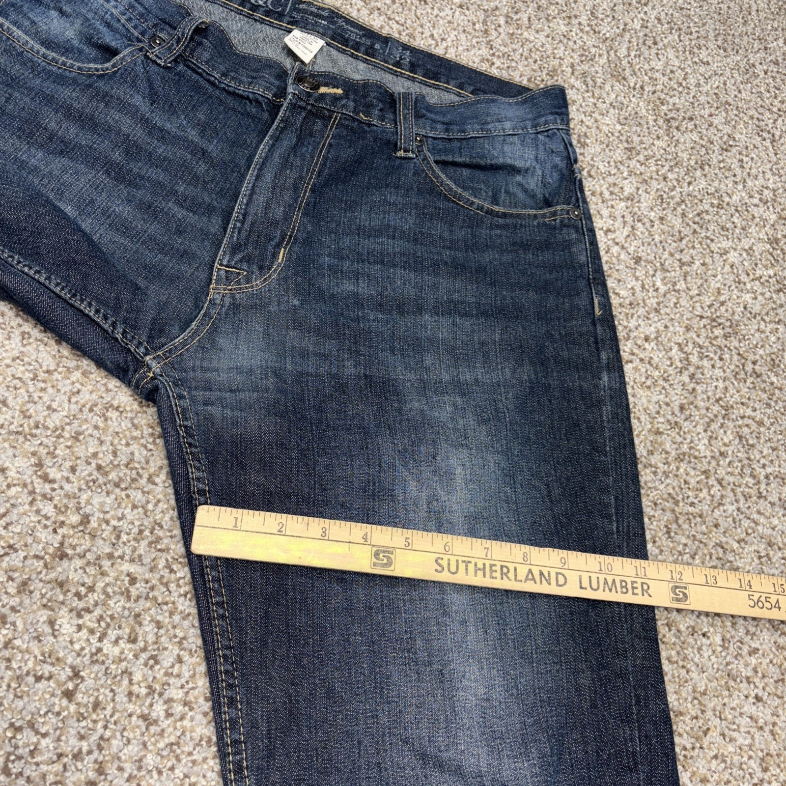 Pd&C Blue Jeans Men's 34x32 Straight Paper Denim & Cloth Fits 34 X 30.5 - View 13