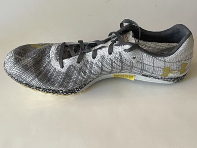 Size 10 Under Armour UA HOVR Shakedown Track Spikes Mens Gray 3022515-105 NEW UNDER ARMOUR UA HOVR SHAKEDOWN TRACK SPIKES 3022515-105  main image 2