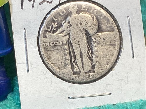 1929 STANDING LIBERTY 🗽 QUARTER LOWER GRADE POOR DATE 👀 - Picture 3 of 6