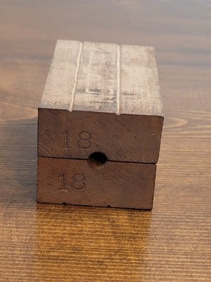 Rare Vintage MEADOW RIVER USA Hardwood Arrow Shaft Sanding Blocks Wooden # 18