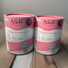 Nad's Body Wax Strips - Extra Long Waxing Strips - Hair Removal for Women - 2PK!