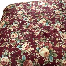 Mainstay 52X70 Floral Fall Farmhouse Tablecloth Brown Roses