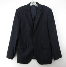 Theory Sport Coat Men 40 Blue Navy Blazer Wool Jacket Business Classic Lined