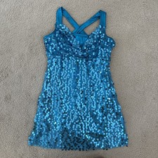 A Wish Come True sparkle Dance Costume One Piece Dress Size SA Sequin v1653
