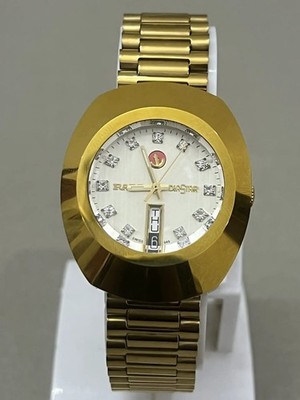 Rado DiaStar Vintage Men s Automatic Watch white Dial Day Date Mint refurbished