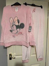 disney store ladies minnie mouse pjs size small pink mix rrp £45