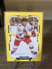 2025-26 O-Pee-Chee Yellow Border #31 Logan Stankoven Carolina Hurricanes
