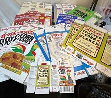 Lot of 21 Vintage 90s Kellogg's 90th Anniversary Retro Cereal Box Flats