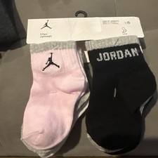 Nike Air Jordan Ankle Socks 6 Pack NJ0362-A9Y Infant Size 12-24 Months NEW