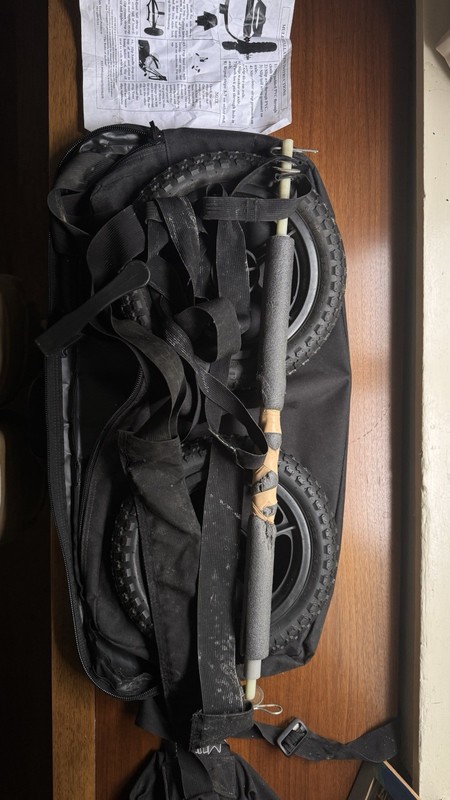 The MULE STS Two-Wheeled Surfboard Cargo Trailer Carrier Black RDMT100