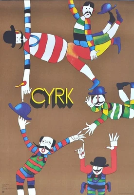 Affiche polonaise du Festival CYRK de Marian STRACHURSKI - 1979 - Photo 1/2