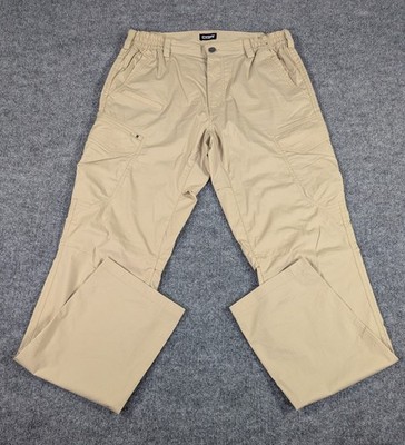 CQR Wilderness Runyon Series Hiking Pants Men's Size 32x34 Dune Color Pockets