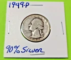 1949-P 25C Washington Quarter Very Good Date...... Ready to Fly to Your Place!