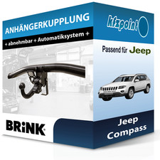 Für Jeep Compass 05.2011-07.2017 BRINK Anhängerkupplung abnehmbar neu