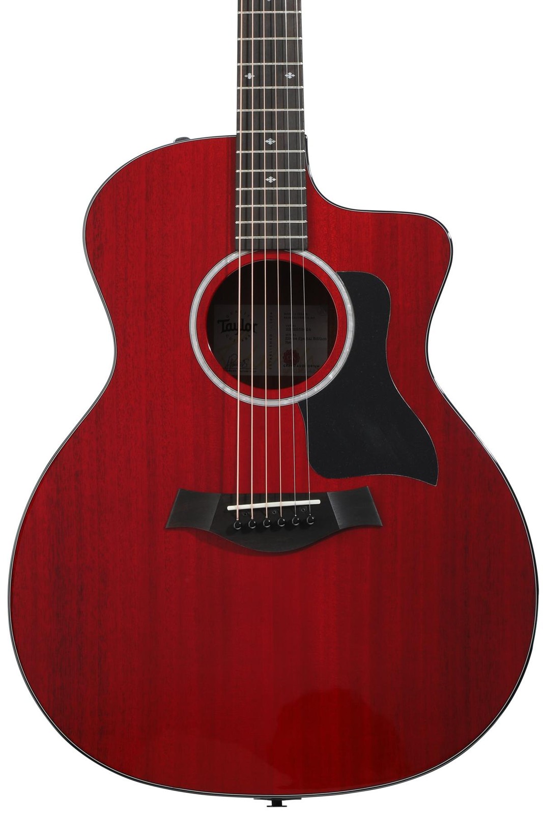 Акустико-электрическая гитара Taylor 224ce Special Edition - Прозрачно-красная 246790₽