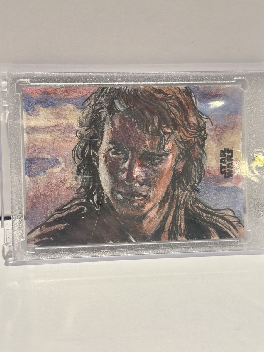 Topps Star Wars Sketch Card 1/1 Anakin Skywalker 1/1 Sketch By