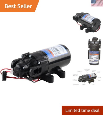 #ad #ad 2.2GPM 12V Diaphragm Pump Quick Attach Port Black $141.59