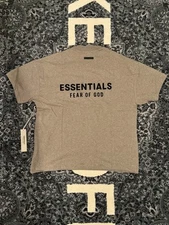 Fear Of God Essentials dark heather gray Tee size XL