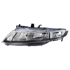 Headlight Honda Civic Mk8 2006-2012 Black Surround Headlamp Passenger Side Left