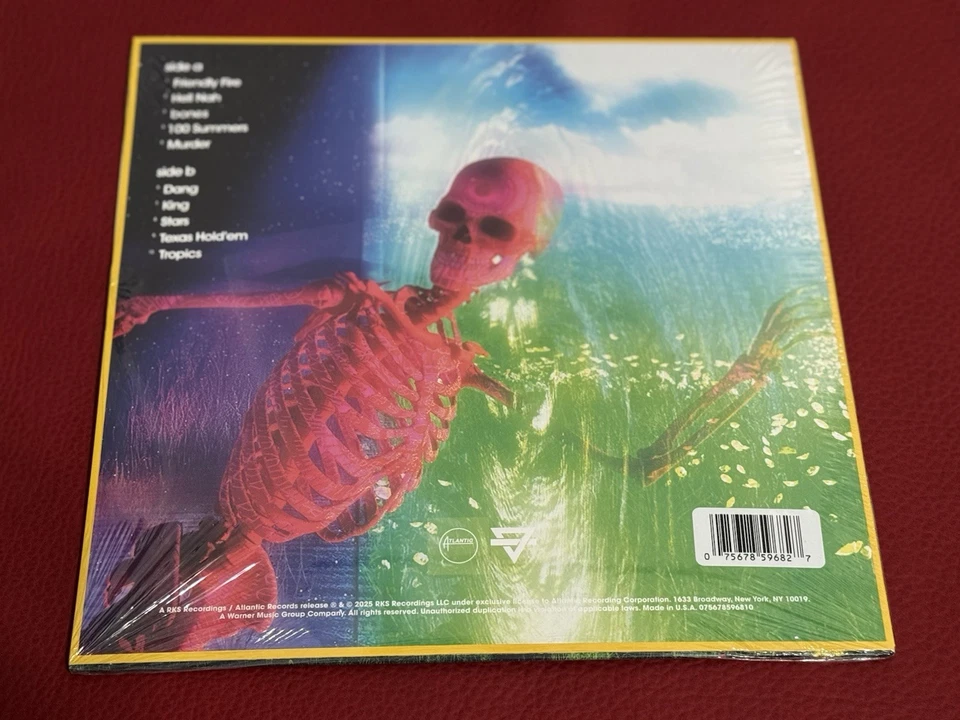 SIGNED Cover - Rainbow Kitten Surprise - Bones - Blueberry Colored Vinyl - Image 2 of 2