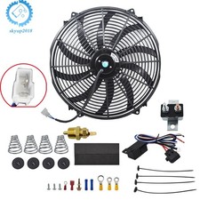 Electric Radiator 16 Inch Fan High 3000 Cfm Thermostat Wiring Switch Relay Kit Electric Radiator 16 Inch Fan High 3000 Cfm Thermostat Wiring Switch Relay Kit