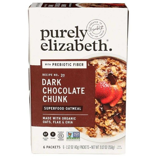 Purely Elizabeth Dark Chocolate Chunk Superfood Oatmeal