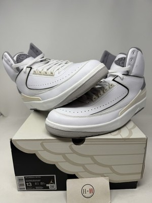 Nike Air Jordan 2 Retro White Cement Size 13 Authentic Used Rare Aj2 Mj 