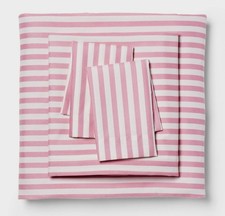 Microfiber Sheet Set - Room Essentials Size Full Pink Stripe