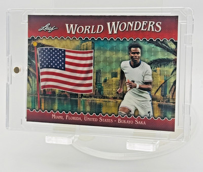 2026 Leaf World Cup Wonders Bukayo Saka Gold 1/2 England SSP Arsenal Superstar