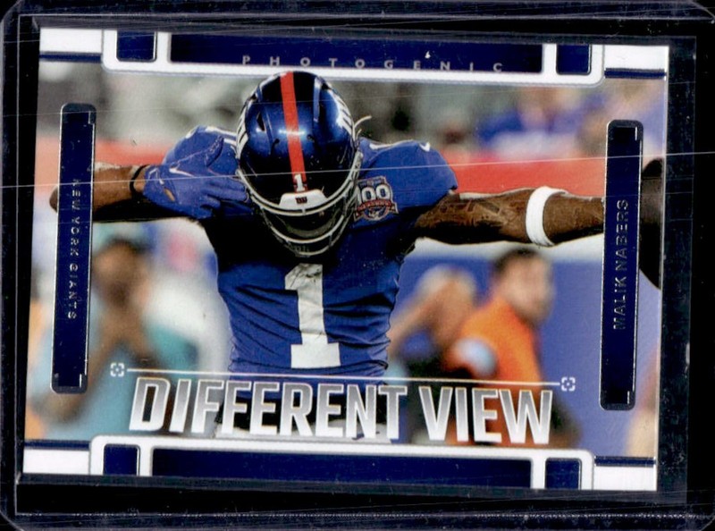 2025 Panini PhotoGenic Malik Nabers A Different View #7 Giants