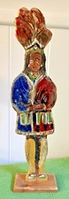 VTG RARE OOAK Carved Wood Lorraine Gendron Louisiana Native American Sculpture