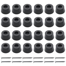 Suiwotin 24pcs Round Rubber Feet Bumpers, 19/32 15mm W x 5/16 8mm H, Non-Slip...