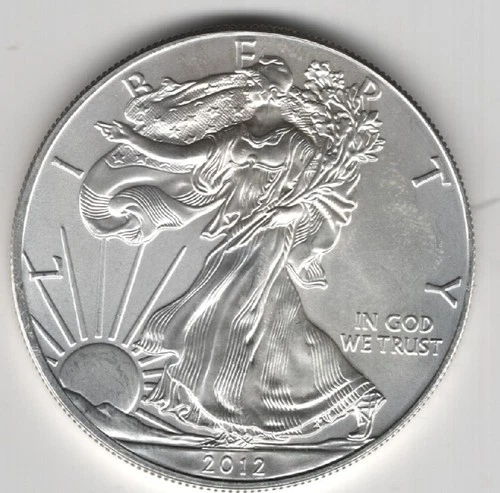 2012 WALKING LIBERTY AMERICAN EAGLE .999 FINE SILVER DOLLAR COIN 1oz. $1 USA