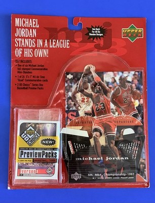 1999 Upper Deck Michael Jordan Stands In a League of His Own Factory Sealed Set