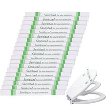 250 PAPER SANITZED DISPOSABLE TOILET SEAT BANDS GERMWIPE AIRBNB HOTEL BRAND NEW