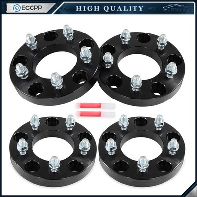 4 Pcs 1'' 5x5.5 to 5x5 Wheel Adapters 1/2''x20 For Ford Dodge 5x139.7 to 5x127