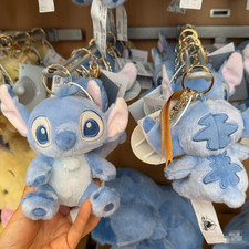 Genuine Disney Store Gold Tag Series Stitch Cute Cartoon Plush Keychain New
