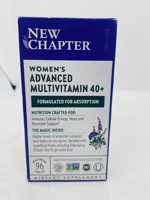New Chapter Every Womans Multivitamin 40+ Dietary Supplement Vitamins 96ct.