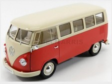 Welly We18054R Volkswagen - T1 Minibus 1963 - Red Cream - 1/18