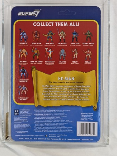Battle Armor He-Man Super7 Action Figure AFA 90 Masters of the Universe MOTU - Foto 10 di 15