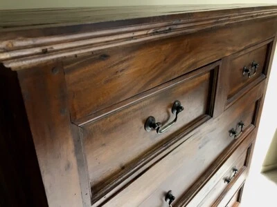 Huge Solid Mahogany Tall Boy Dresser Drawers At Morayfield