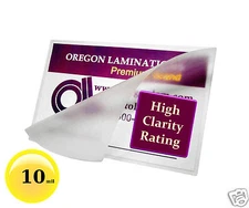 500/pack Hot 10 Mil Credit Card size Laminating Pouches 2-1/8 x 3-3/8 Clear