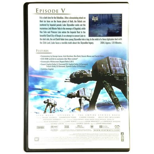 Star Wars: The Empire Strikes Back (DVD, 1980, Widescreen) Harrison Ford - Picture 2 of 3