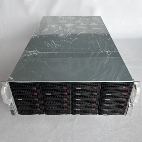 Supermicro SYS-6049GP-TRT Server 24X3.5" 192G RAM 2X 4214R CPU 12Core 1X960G M.2 - Picture 1 of 3
