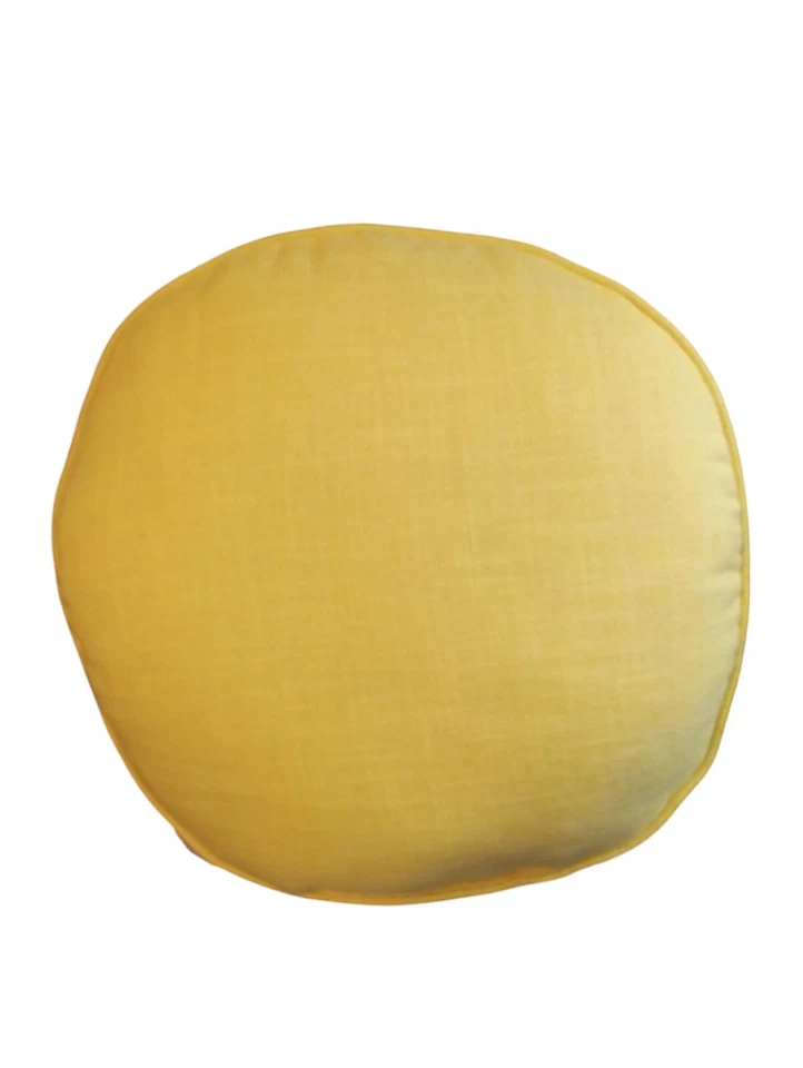 Novo com etiquetas Tommy Bahama travesseiro redondo interno externo 18' amarelo coquetel bebida HappyHour - Imagem 3 de 4