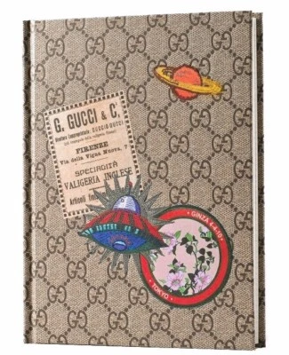 Gucci 'My Gucci Book' GG Monogram Pattern Hardcover Notebook Size 7.3 x 5.6" NEW - Image 1 of 4